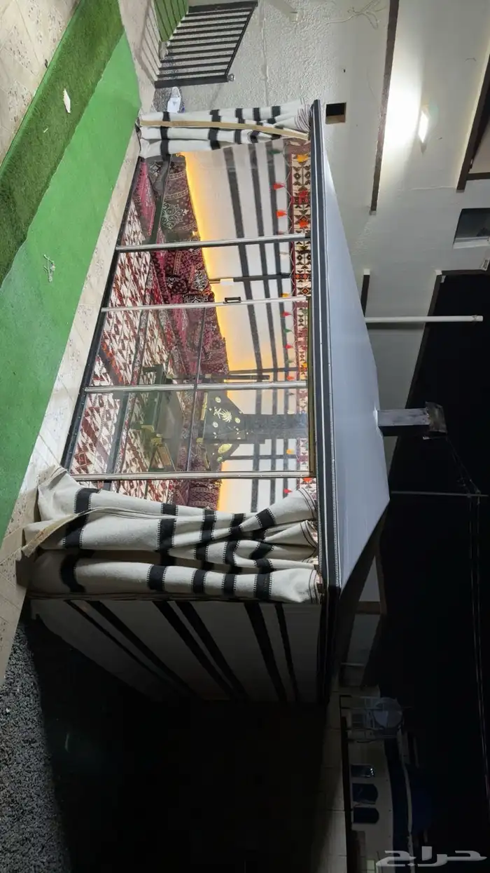 بيوت الشعر المطورة على هيكل حديد 2