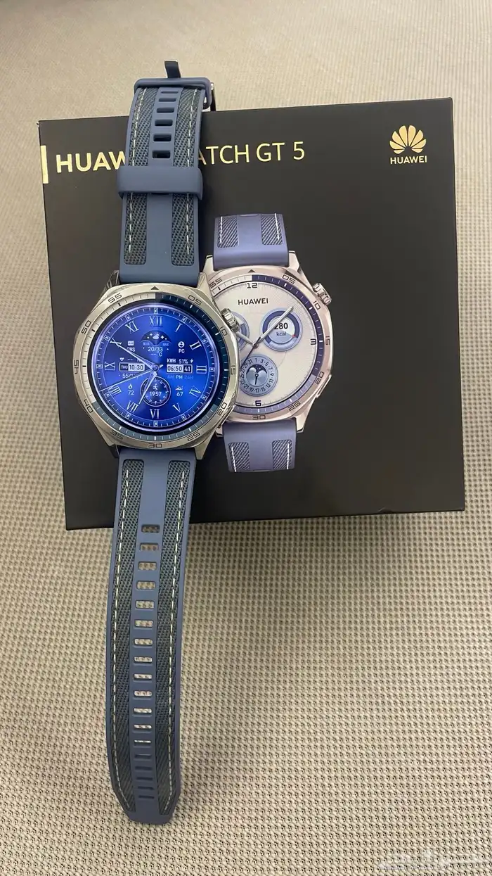 ساعة هواوي جي تي 5 GTاستخدام خفيف بالضمان 1
