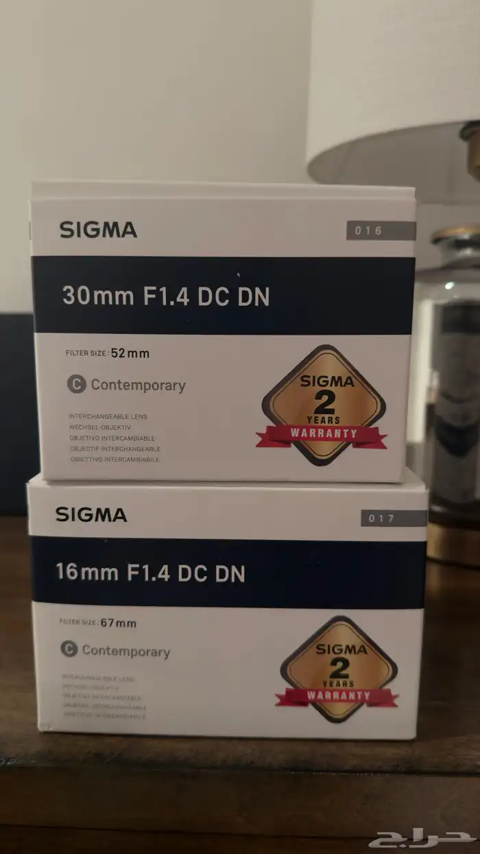 للبيع عدسات سيجما SIGMA بحالة الوكالة 0