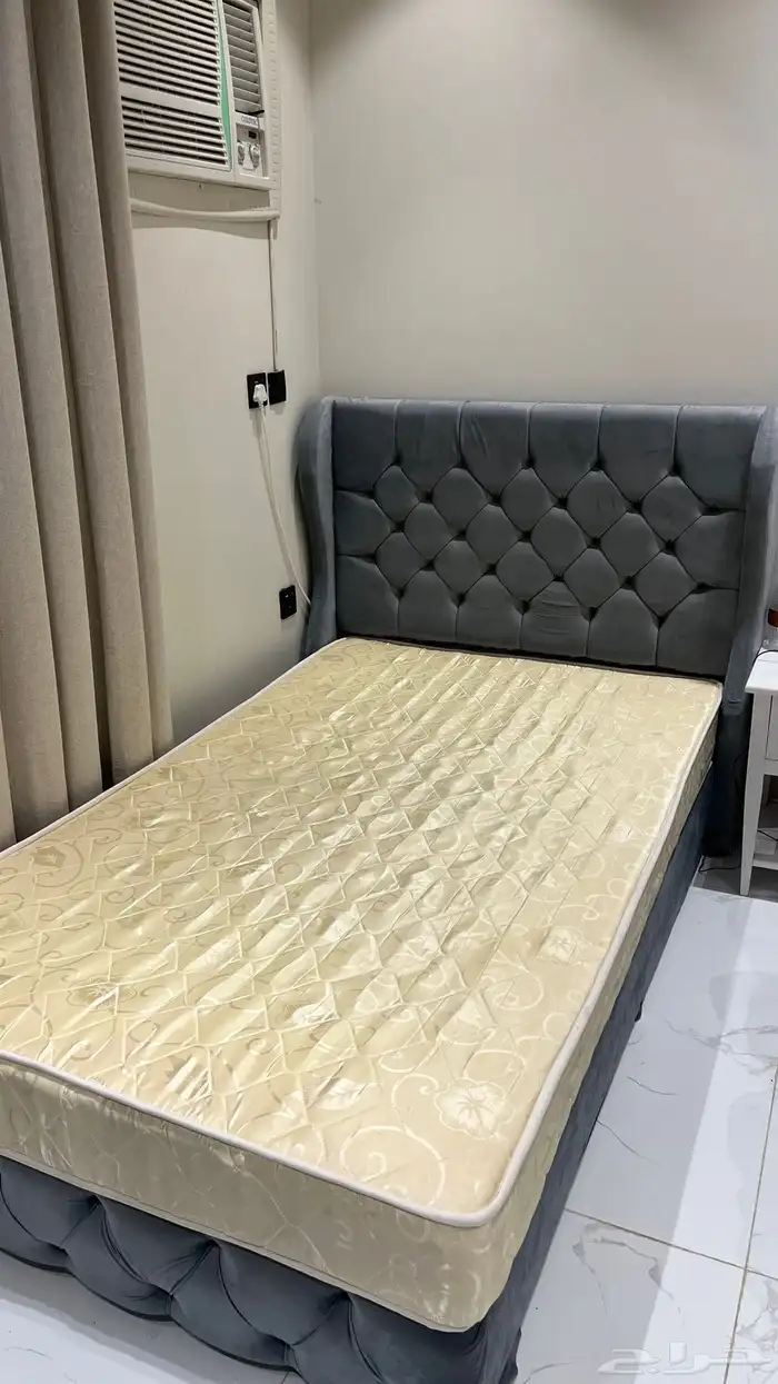 سرير نفر ونص مع فرشة 0