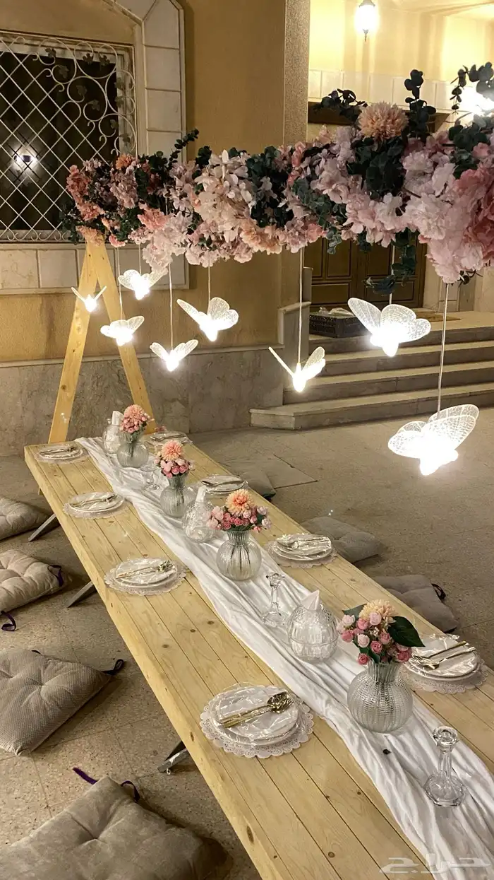 تنسيق توديع عزوبيه مع طاولة الطعام 3