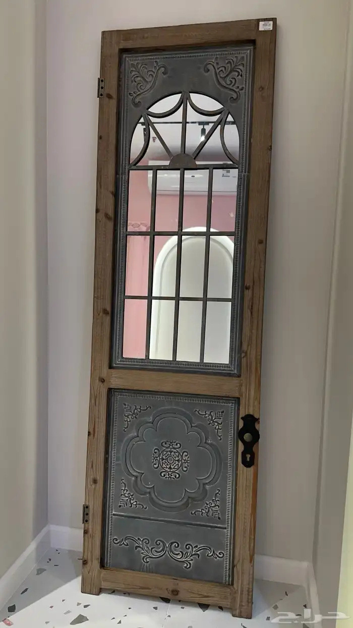 باب خشب ديكور ريفي أنيق 2