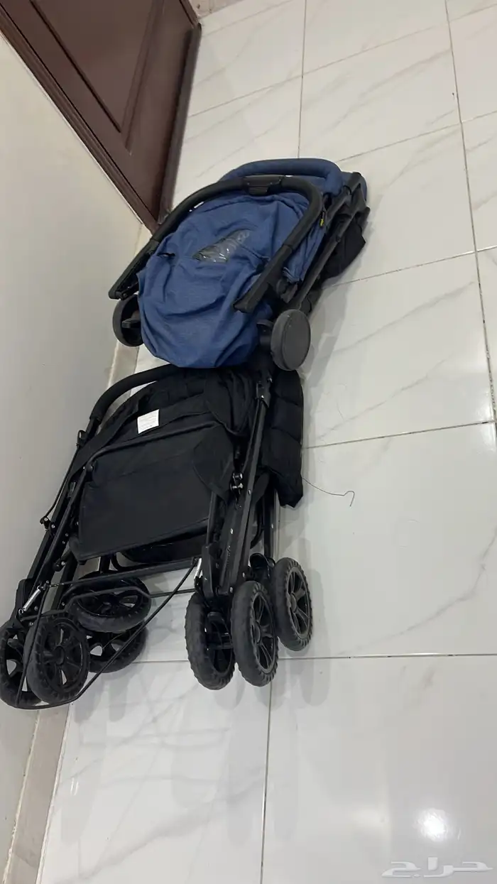 غرفة نوم كاملة بدون دولاب وعربيتين أطفال ومشاية أطفال 4