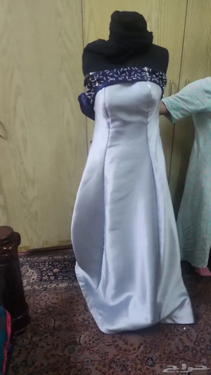 فستان ازرق سماوى فاتح 0
