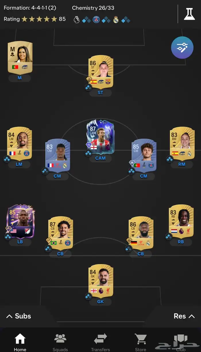 تشكيلة fc26 للبيع 0