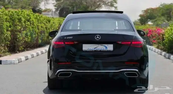 مرسيدس سي200 اسود اصفار2025 جديد فل (كامل) 2