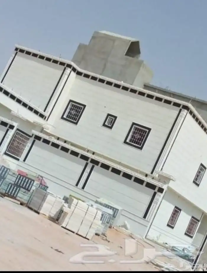 مقاول حجر ديكورات خارجية بطحاء الرياض لياسه ملونه كسر رخام 8