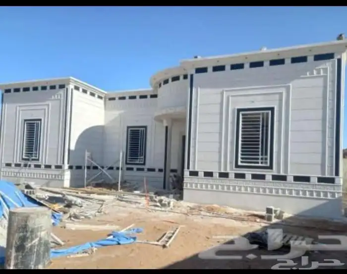 مقاول حجر ديكورات خارجية بطحاء الرياض لياسه ملونه كسر رخام 4