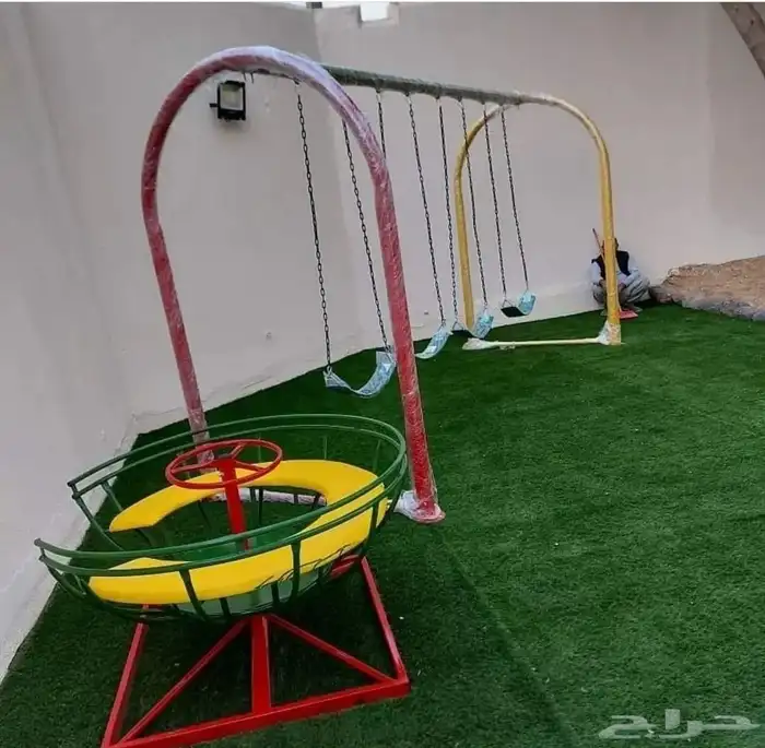مراجيح العاب اطفال زحليقه حديد و بلاستيك داخليه و خارجية 9