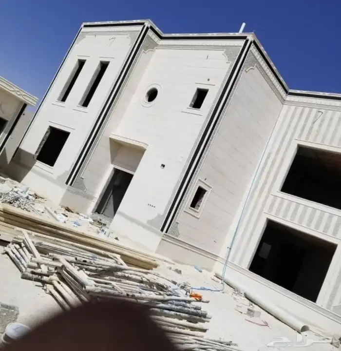 ديكورات واجهات خارجيه لياسه ملونه بطحاء الرياض كسر رخام حزام 4