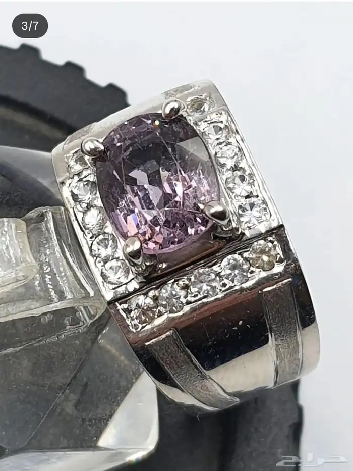 خاتم حجر الاسبينال السيرلانكي بشهادة 2