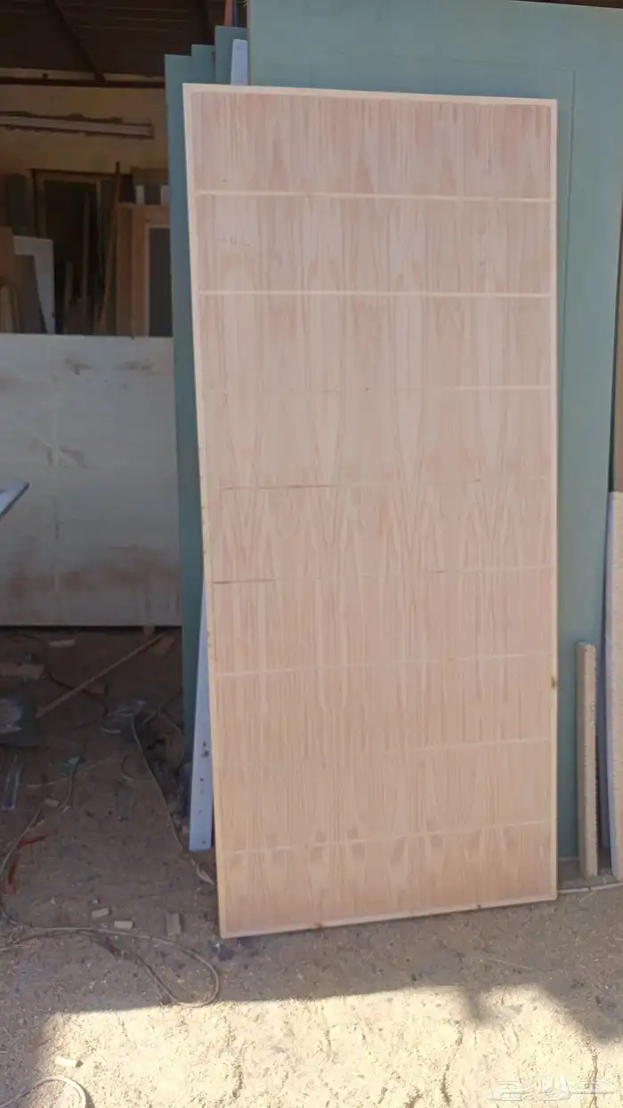 ابواب كبس خشب سويدي ابلاكش مع حلق مع بويا مع التركيب بدون كي 1