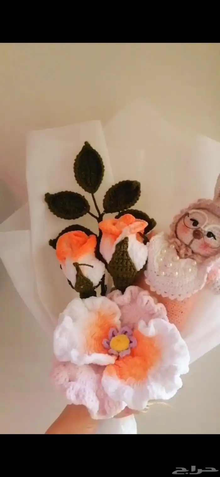 ورود وباقات ورد بخيوط الصوف 10