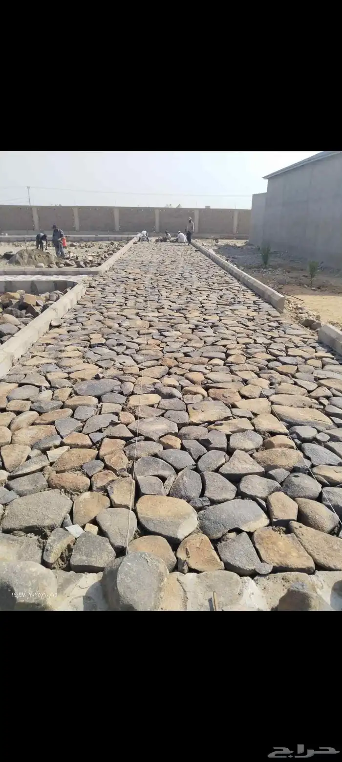 ممرات رباريب احواض بالحجر الطبيعي 7