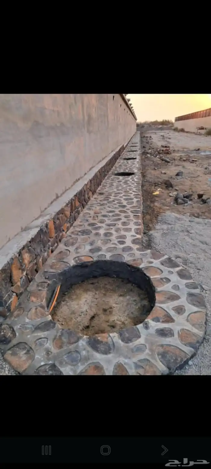 ممرات رباريب احواض بالحجر الطبيعي 1