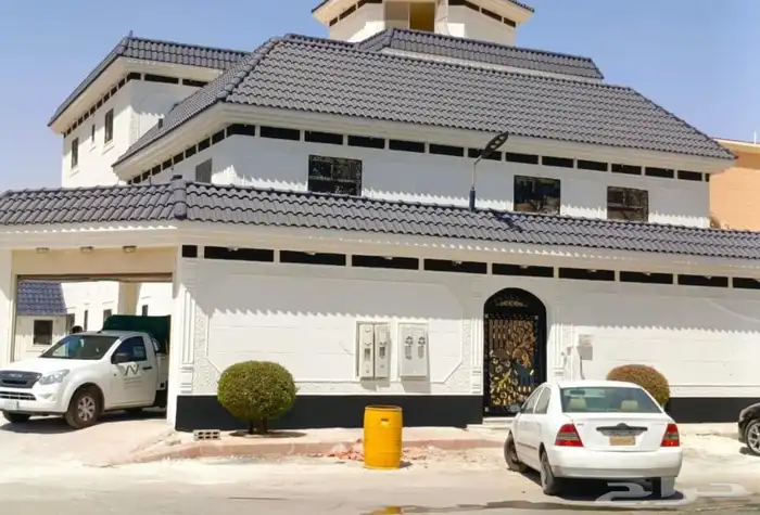 ديكورات واجهات خارجيه لياسه ملونه بطحاء الرياض كسر رخام حزام 1