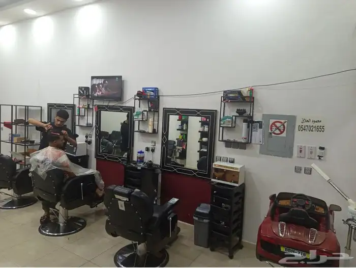 صالون حلاقة رجالي في الثقبه شارع منطقه سكنيه شارع 10 جاهز 4