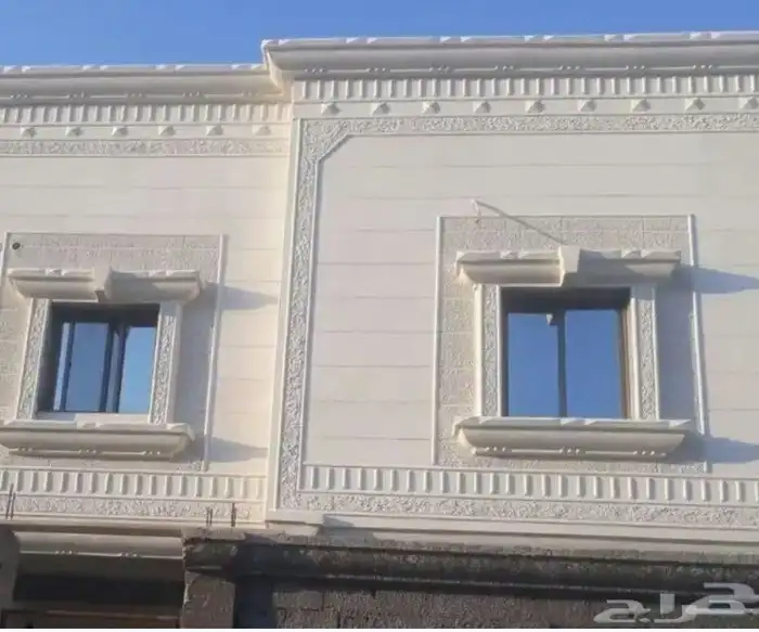 مقاول حجر ديكورات خارجية بطحاء الرياض لياسه ملونه كسر رخام 2