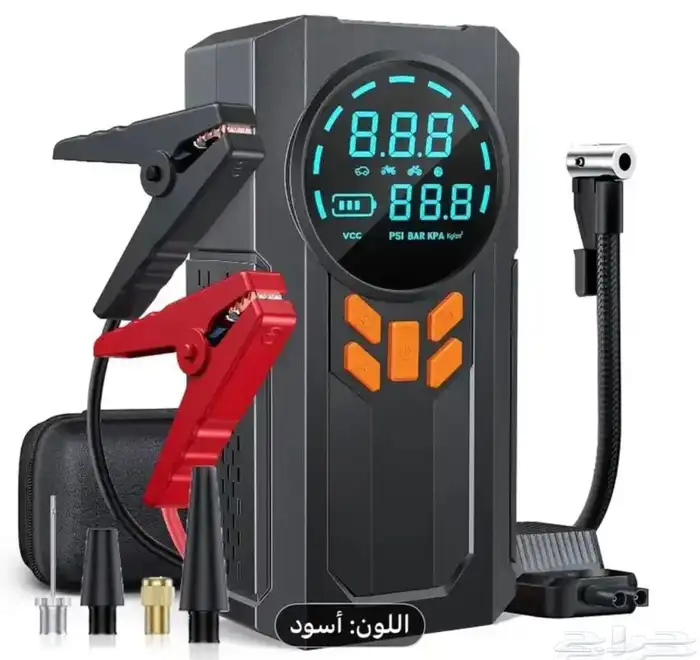 جهاز تشغيل بطارية السيارة ( جديد )بالكرتون مع ماطور هواء 0