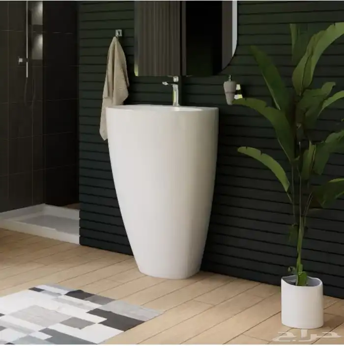 حوض مغسلة عمودي سبارك الخزف السعودي 3