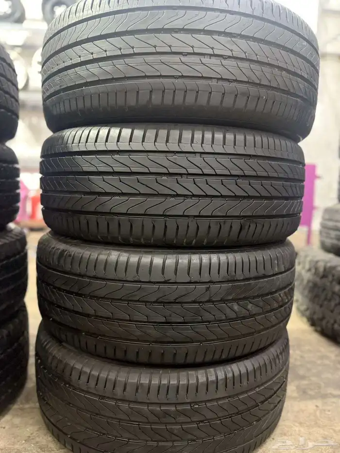 215 55 17طقم كفرات كونتنتال 4