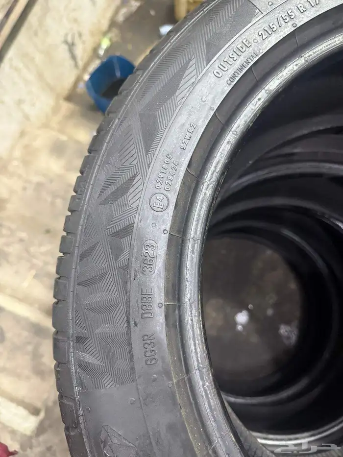 215 55 17طقم كفرات كونتنتال 2