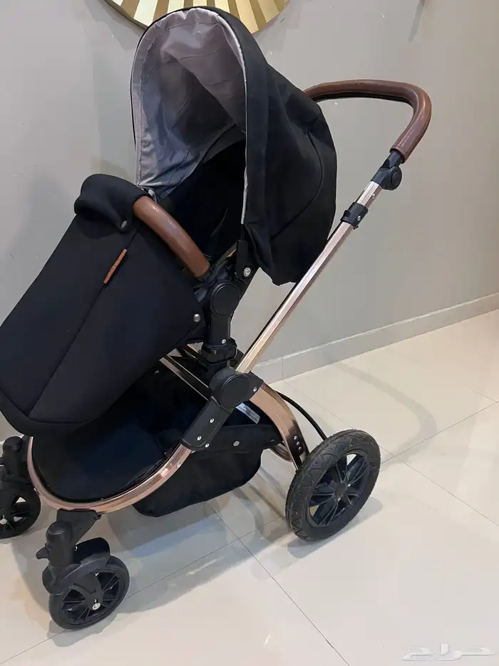 عربة اطفال فاخره من متجر بيبي ستيب شبه جديده استعمال خفيف 0