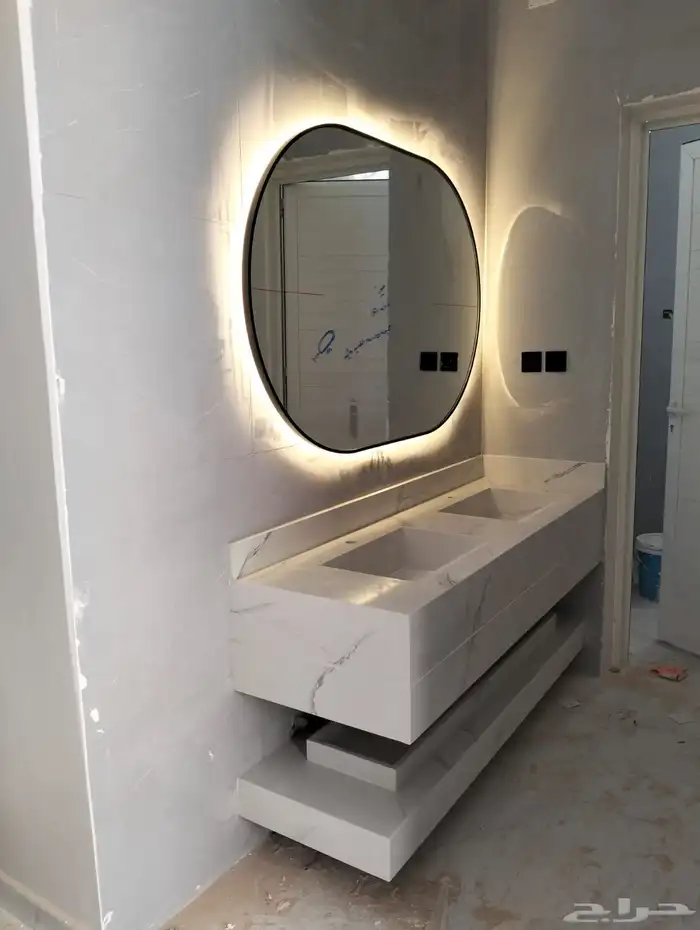 رخام صناعي مغاسل وكونترات واصطح مطبخ تفاصيل أكثر 9