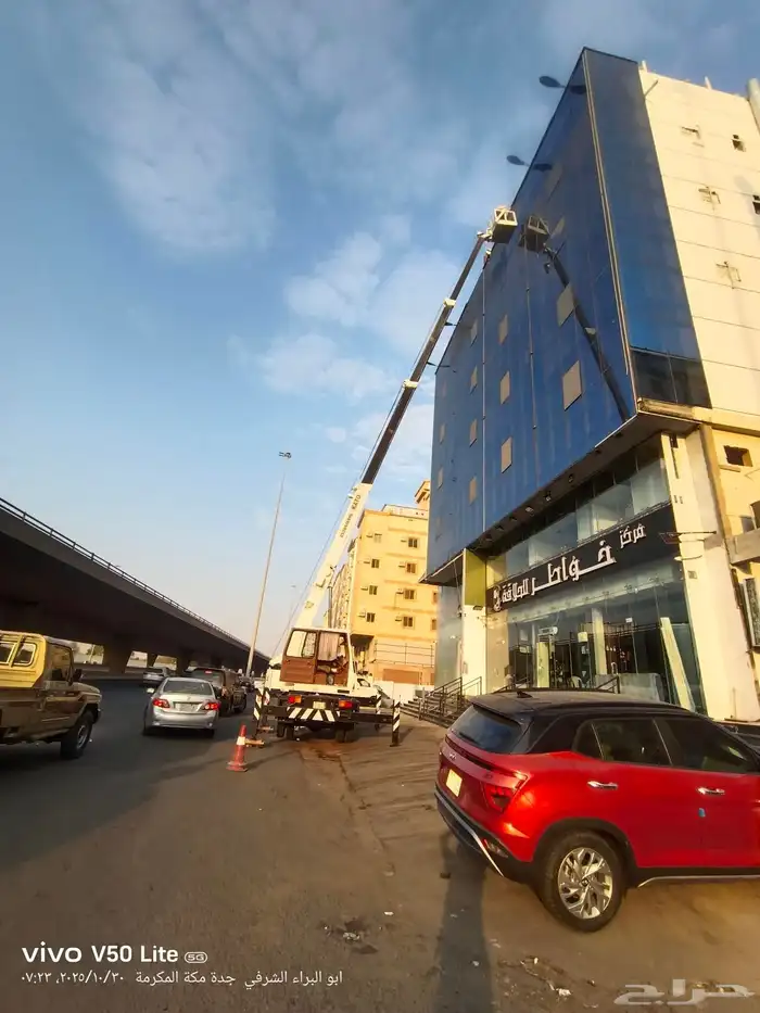 ونش رافعه كرين لتركيب المكيفات والكلادينج وغسيل الزجاج وغيره 1