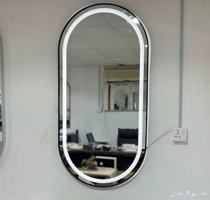 مرايه لد ططش جاهز 120 60 سلفر اسود ذهبي 0