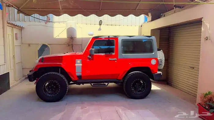 جيب رانجلر 2018 فل مكيف بابين الون احمر 6 سرندل 0