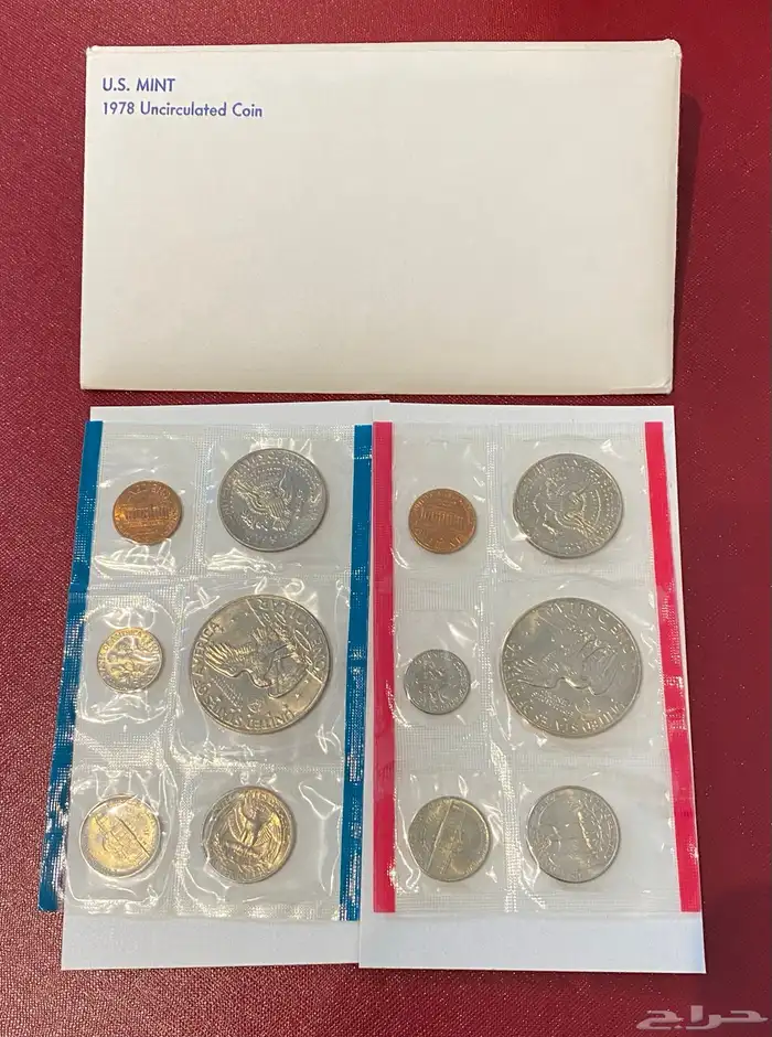 عملات معدنية أمريكية مجموعة عام 1978 P D فيلادلفيا ودنفر 7