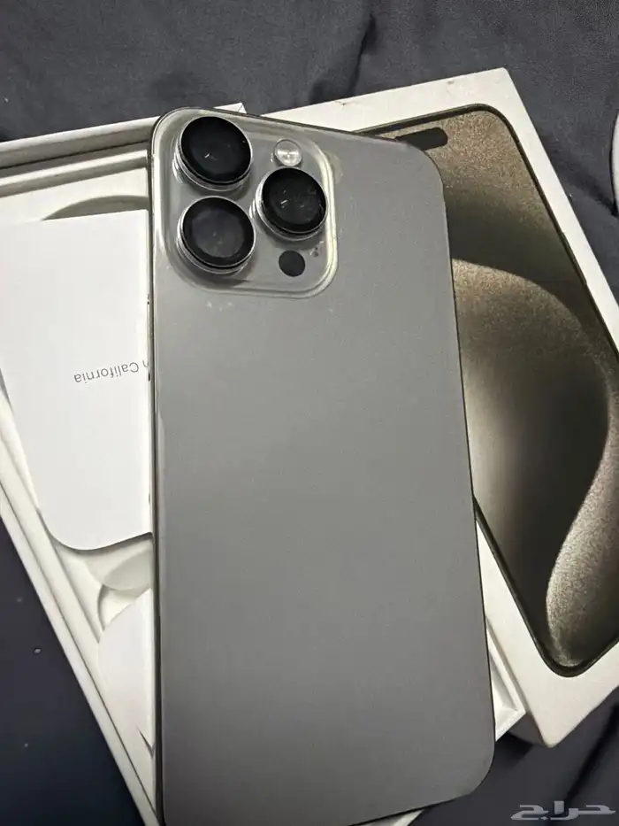 ايفون برو ماكس 512 قيقا تيتانيوم نسبة البطاريه عاديه 1