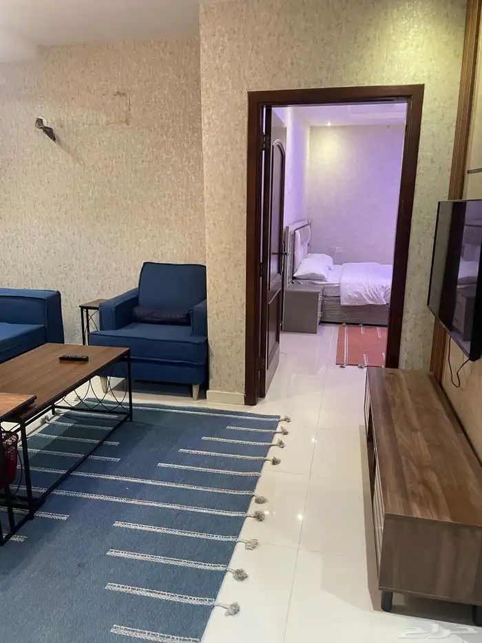 شقة مفروشه حي المروة غرفتين وصالة 4