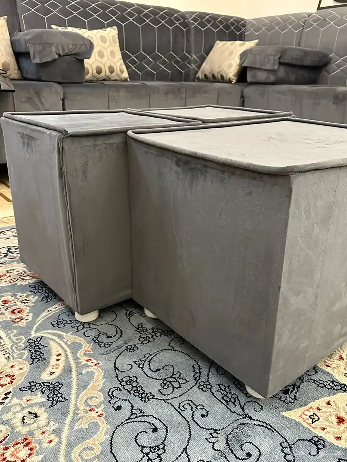 بيع كنب وطولات طقم الكنب بحالة جيد والسعر على السوم 4