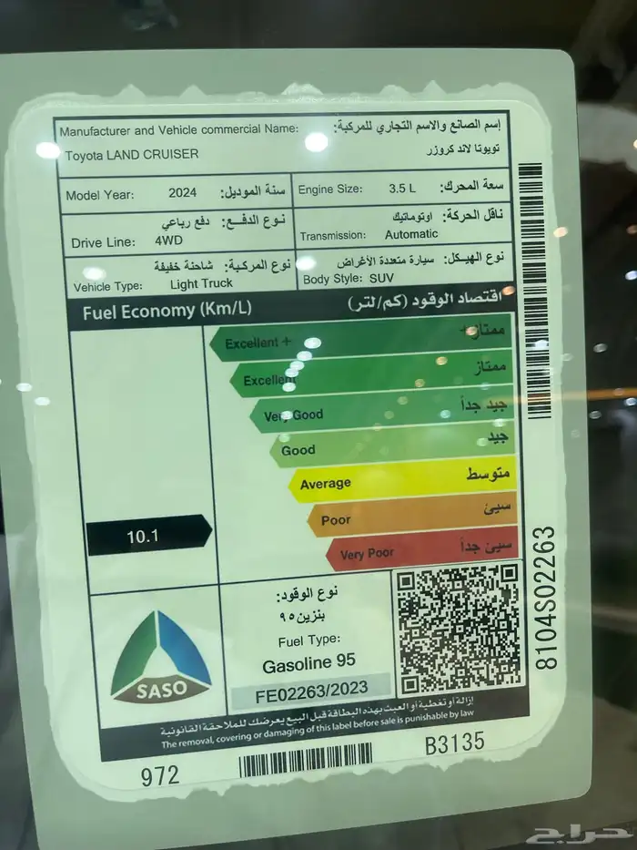 جي اكس ار رقم 4 سعودي 2024 13