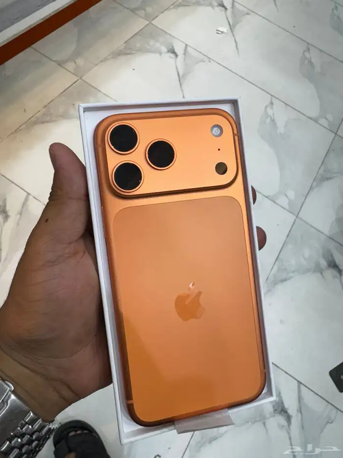 ايفون 17 بروماكس 256 برتقالي جديد 0