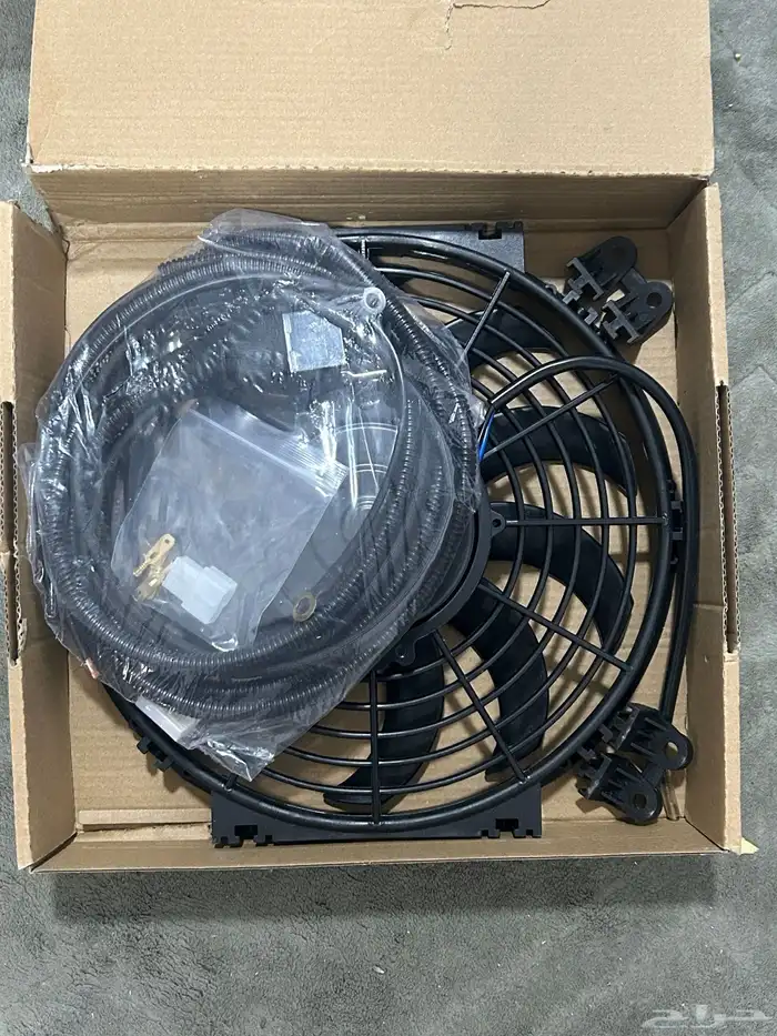 مروحة بوكا 10انش 80 واط 12V مع ضفيرة ايطالية عالية الجوده 0