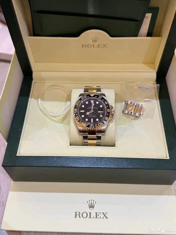 ساعة رولكس اصلية GMT Master ذهب وستيل 6