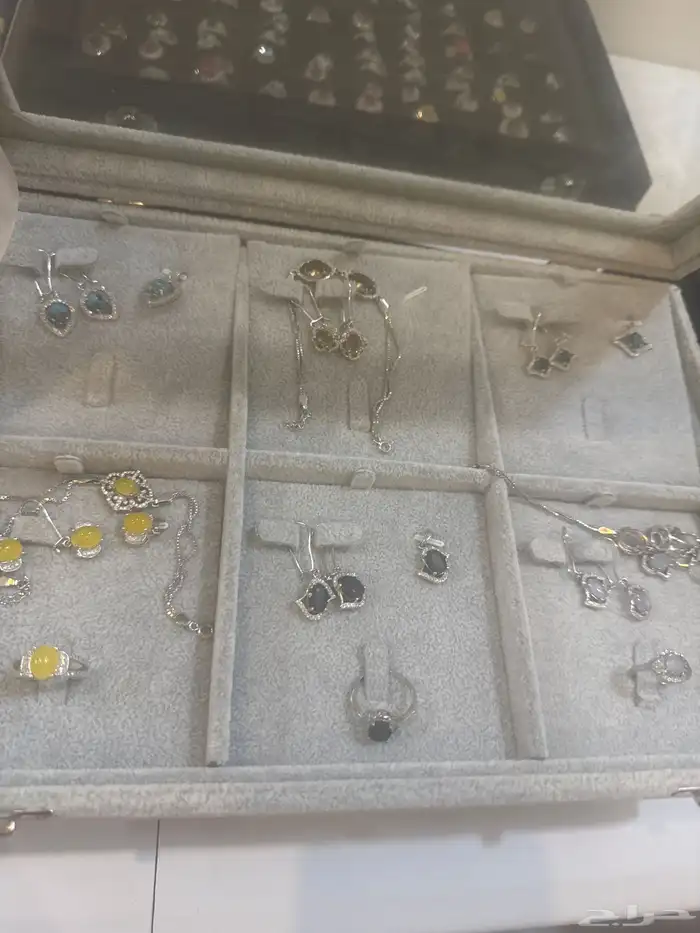 اطقم وخواتم فضه بأحجار مميزه 19