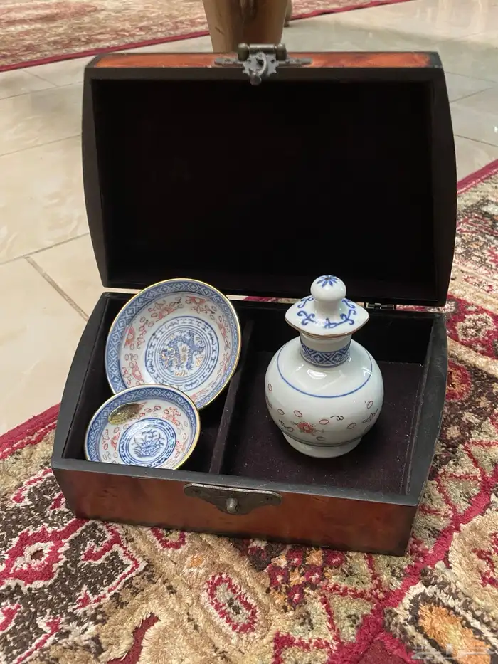 طقم برسالين بزخارفPorcelain decorated set 8