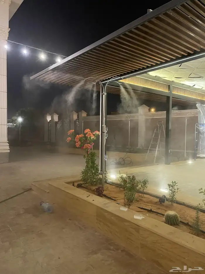 رذاذ ضباب تبريد اعمدة مراوح 2