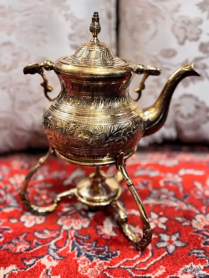 برادي نحاس جديد مع قاعدة معدنية New copper teapots 4