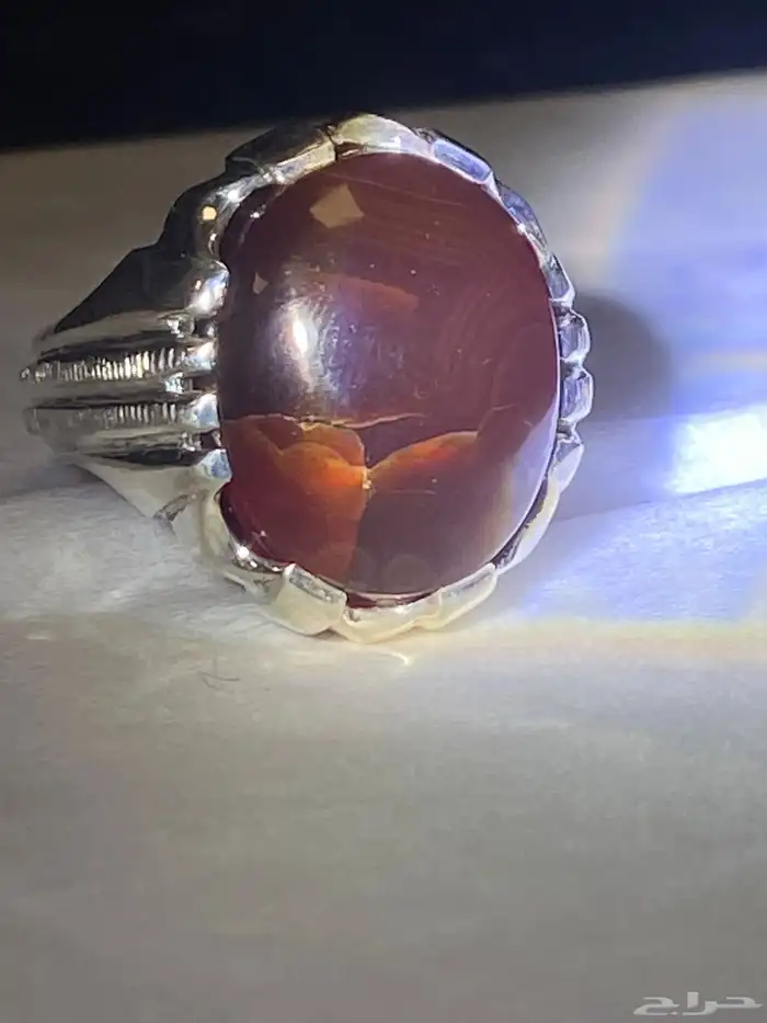 خواتم عقيق زعفراني 11