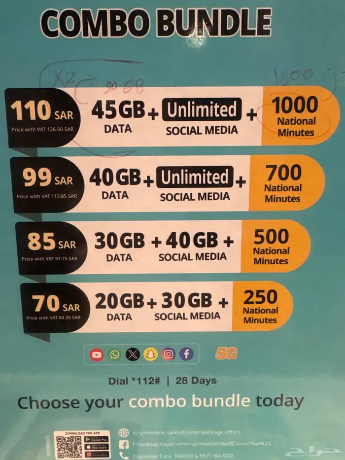 شرايح virgin (stc ) 0