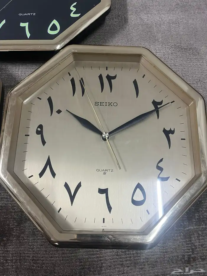 ساعة حائط سييكو ارقام عربية Seiko wall clock 2