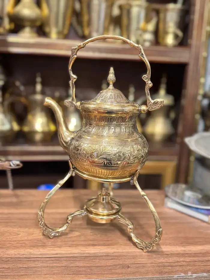 برادي نحاس جديد مع قاعدة معدنية New copper teapots 3