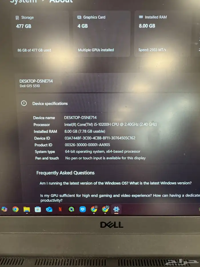 Dell g3 15 gaming laptop 2