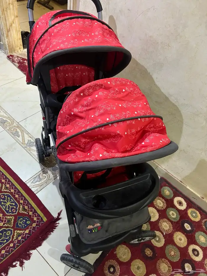 عربة اطفال بيبي تؤام 3