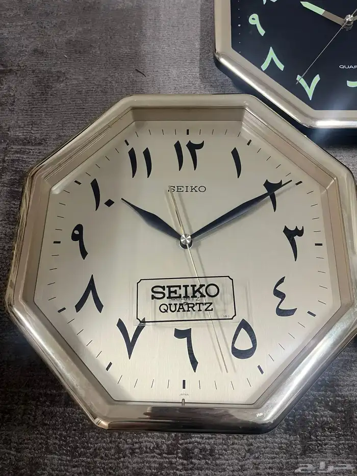ساعة حائط سييكو ارقام عربية Seiko wall clock 1